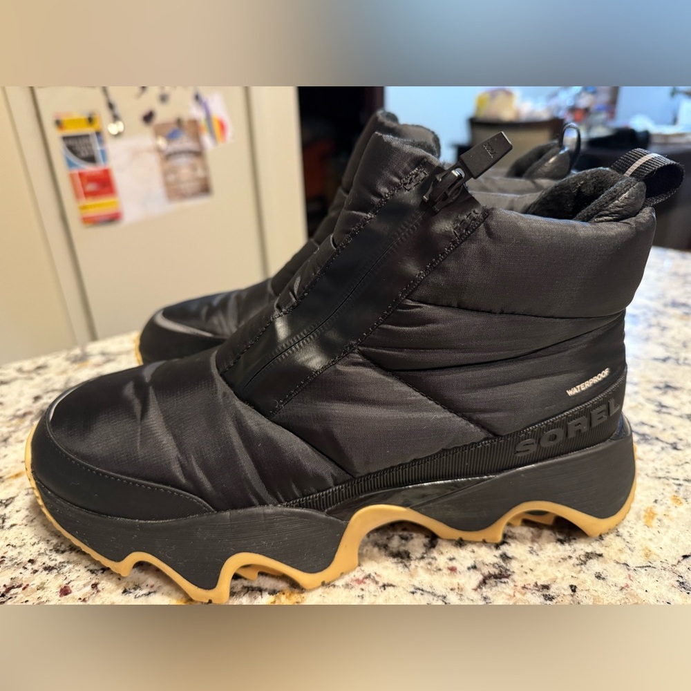 Sorrel Kinetic Impact zip waterproof booties! Size 10